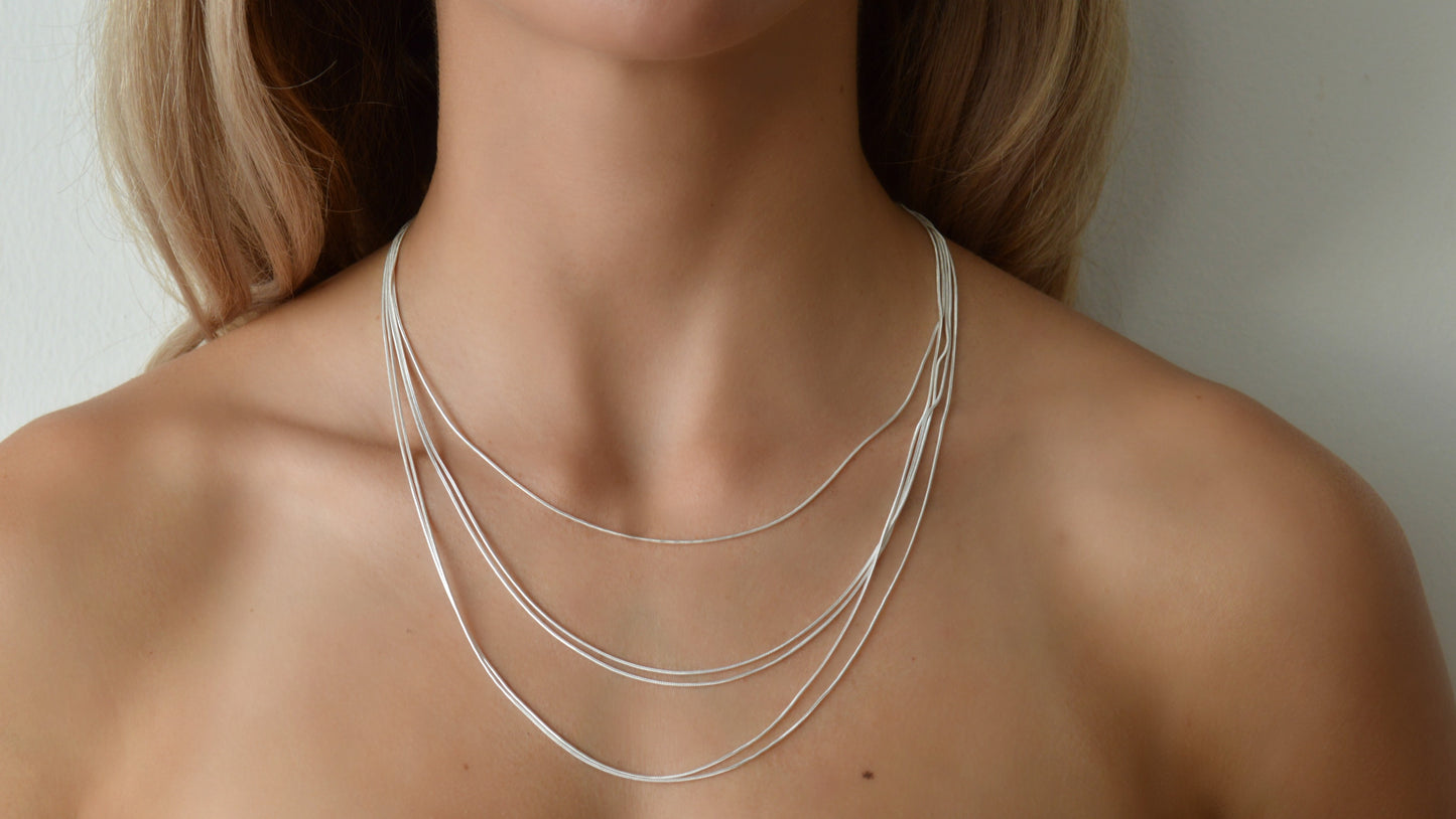 Cadena Cola Ratu00f3n En Plata De Ley Y Chapada En Oro HAGO